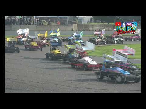 Junioren dirt heat 1 Dutch open stockcar 2024 - NOV Lelystad Midland circuit - RaRaRacing - dirt track racing video image