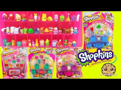 Shopkins 12 Packs with Blind Bags Season 1 , 2 , 3, 4 and Collectors Case - Cookieswirlc Video - UCelMeixAOTs2OQAAi9wU8-g