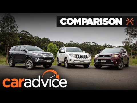 Toyota SUV comparison: Fortuner v Kluger v Prado | CarAdvice - UC7yn9vuYzXTWtL0KLu2rU2w