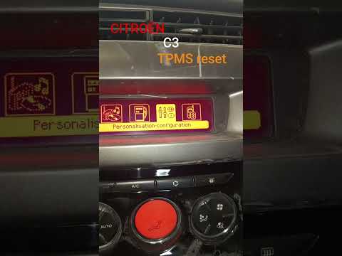 Come reimpostare la pressione degli pneumatici su una Citroen C3