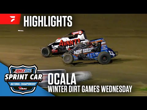 𝑯𝑰𝑮𝑯𝑳𝑰𝑮𝑯𝑻𝑺: USAC AMSOIL National Sprint Cars | Ocala Speedway | February 12, 2025 - dirt track racing video image