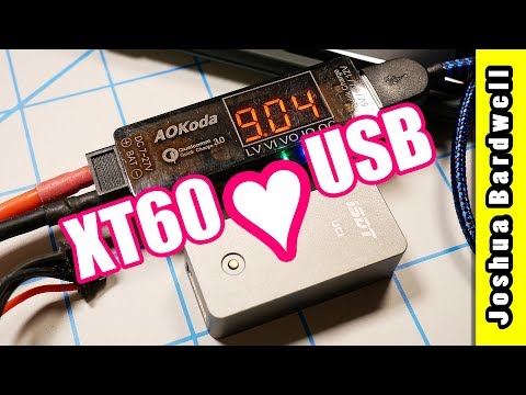 QC3.0 XT60 to USB Adapters ISDT UC1 vs AOKODA | Quick charge your phone from your lipo - UCX3eufnI7A2I7IkKHZn8KSQ