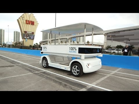 Navia self-driving shuttle at CES 2014 | Consumer Reports - UCOClvgLYa7g75eIaTdwj_vg