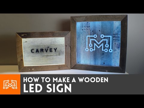 LED sign with reclaimed wood // How-To - UC6x7GwJxuoABSosgVXDYtTw