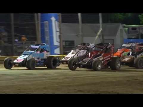 HIGHLIGHTS: Lincoln Park Speedway | USAC NOS Energy Drink Indiana Sprint Week | July 28, 2022 - dirt track racing video image