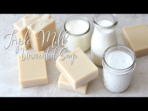 Triple Milk Unscented Soap | MO River Soap - UCc0QijiLnaYrg7KhTwEwP4w