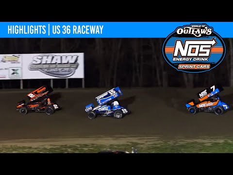World of Outlaws NOS Energy Drink Sprint Cars | US 36 Raceway | April 5th, 2024 | HIGHLIGHTS - dirt track racing video image