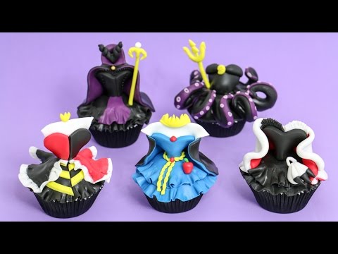 Disney Evil QUEENS Cupcakes - How To Decorate by CakesStepbyStep - UCjA7GKp_yxbtw896DCpLHmQ