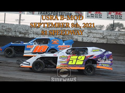 81 Speedway USRA B-Mod 09/08/21 #18 Kyle Wiens - dirt track racing video image