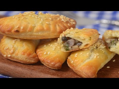 Mushroom Turnovers Recipe Demonstration - Joyofbaking.com - UCFjd060Z3nTHv0UyO8M43mQ