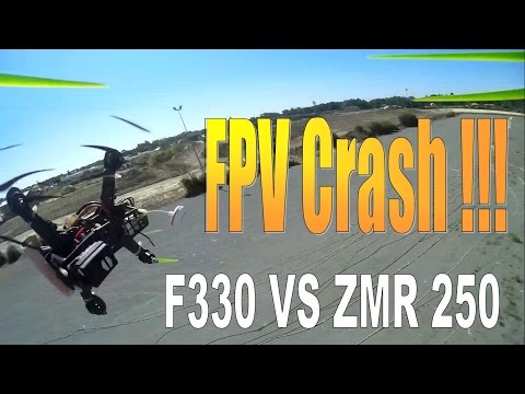 FPV Crash collision! - F330 VS ZMR 250 racer! - UCt_90Kfyg8b3IuUBmNfGxEA