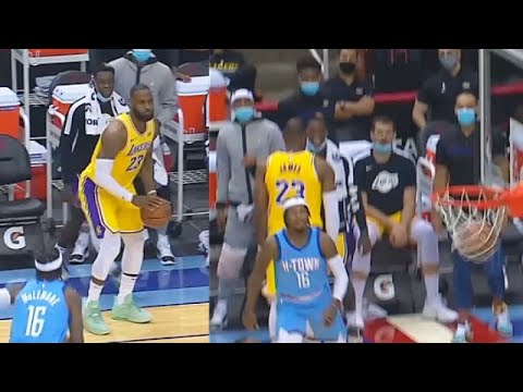 LeBron James Shocks Lakers With Stephen Curry No-Look Shot! Lakers vs Rockets