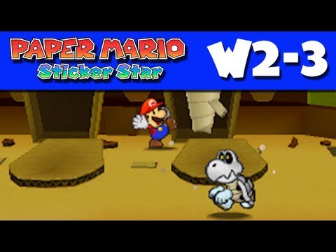 Paper Mario Sticker Star - Gameplay Walkthrough World 2-3 - Sandshifter Ruins (Nintendo 3DS) - UCzNhowpzT4AwyIW7Unk_B5Q