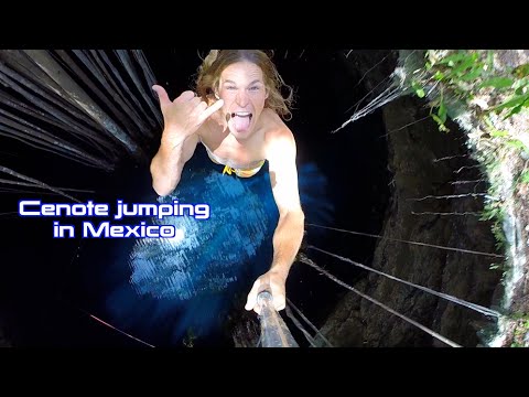 Jumping into a Cenote in Mexico - UCTs-d2DgyuJVRICivxe2Ktg