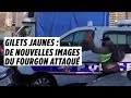Gilets jaunes : les images du fourgon attaqué à Lyon