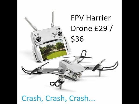 Harrier Micro Drone FPV with HD camera RC Quadcopter Unboxing. MenKind shop £29 $36. Flight &amp; Crash - UCRUzM2t-tvnXXekFUk1MZjA