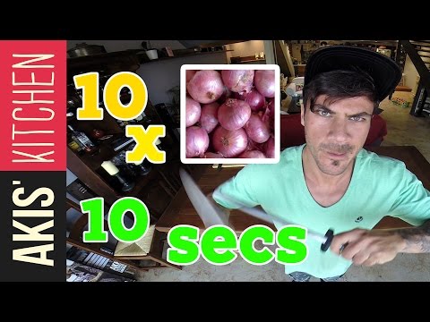 Slice 10 Onions in 10 Seconds !!! | Akis Kitchen - UCcbNHNmULeU1OoNylpPIRQQ