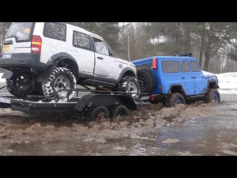 Тащим сломанный LR Discovery ... RC scale mudding Bluaz and Land Rover - UCX2-frpuBe3e99K7lDQxT7Q