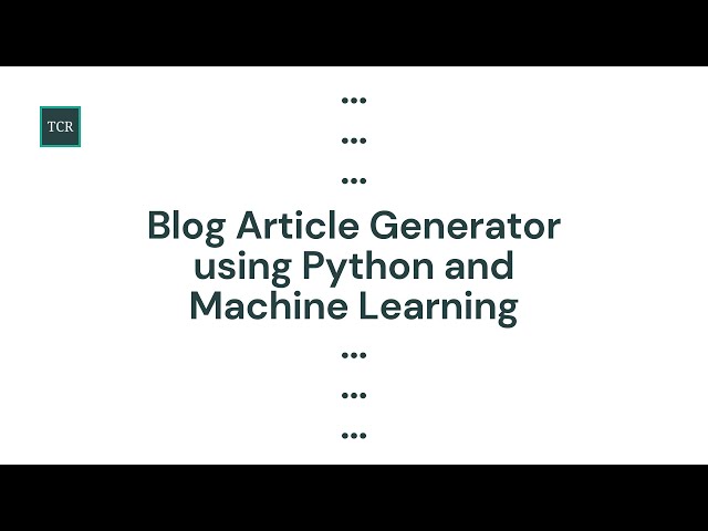 How to Use a Machine Learning Story Generator