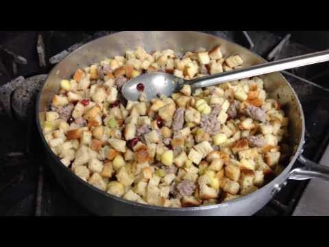 Sausage Stuffing with Cranberries and Apples Recipe by Chef Pat Marone - UCNUx9bQyEI0k6CQpo4TaNAw