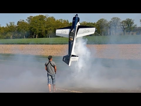 HUGE RC YAK-54 MODEL AIRPLANE 3D AEROBATICS FLIGHT DEMONSTRATION / Bölsdorf Germany 2016 - UCH6AYUbtonG7OTskda1_slQ