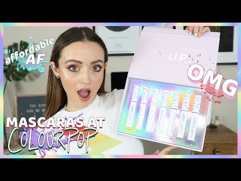 TRYING ON COLOURPOP'S NEW MASCARAS! ALL COLORS | Wear Test + Review - UC8v4vz_n2rys6Yxpj8LuOBA