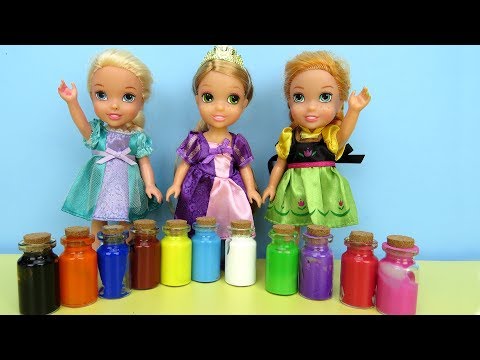 PAINTING ! Elsa and Anna toddlers play with Colors - footprints - UCQ00zWTLrgRQJUb8MHQg21A