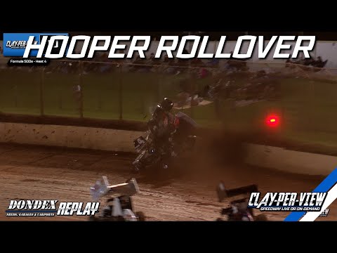 Formula 500's | Jake Hooper Big Rollover - Toowoomba - 13th Jan 2024 | Clay-Per-View - dirt track racing video image