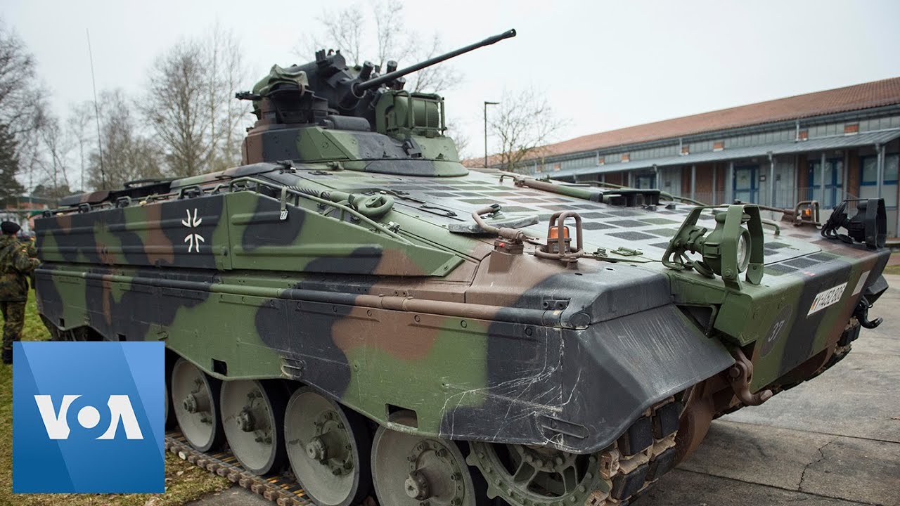 German Infantry Fighting Vehicles Deployed in Ukraine | VOA News