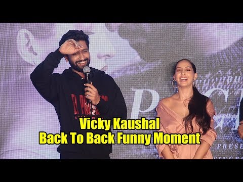 Video - Bollywood Special - VICKY KAUSHAL Back To Back Funny Moment | Pachtaoge Song Success Event #India 