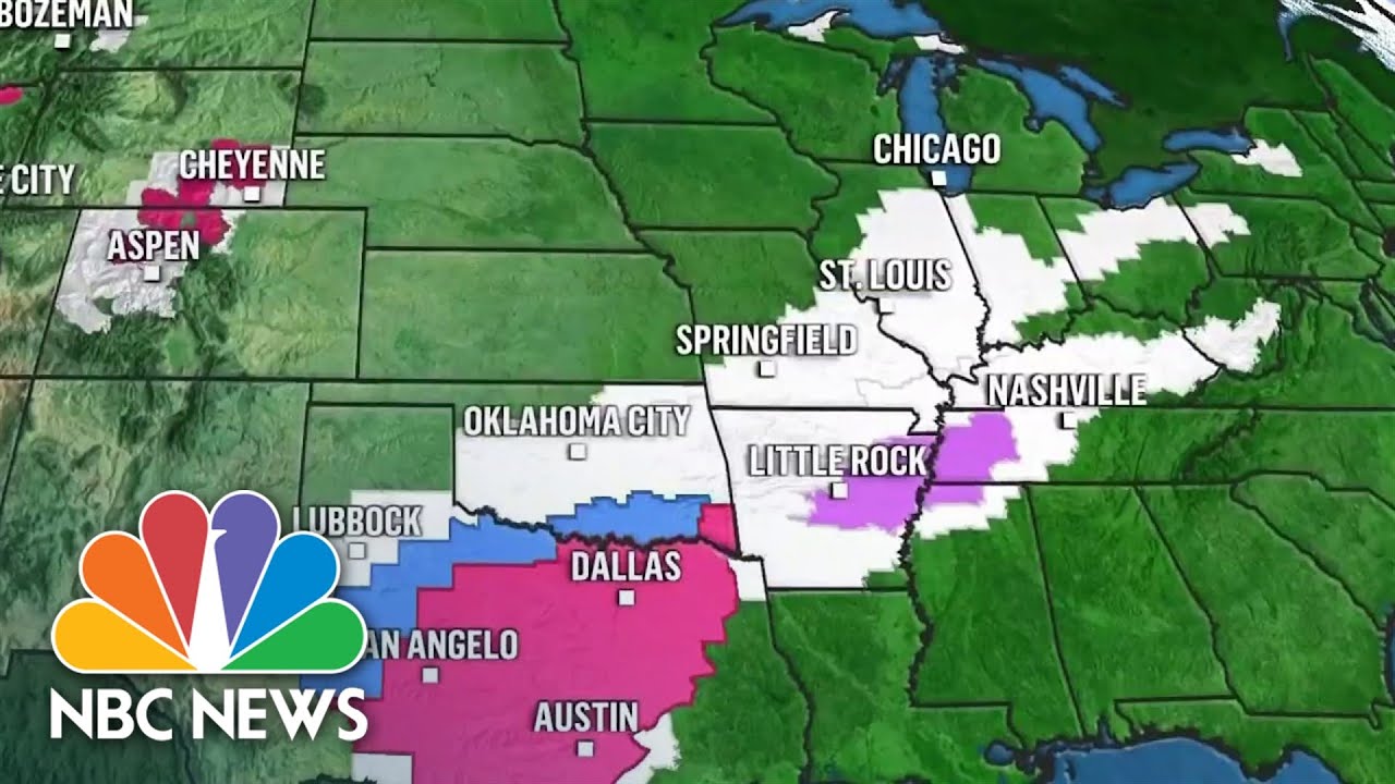 Icy blast expected from Texas to West Virginia