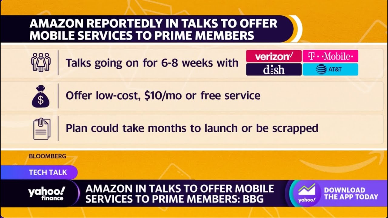 Amazon reportedly in talks to offer mobile service for Prime members