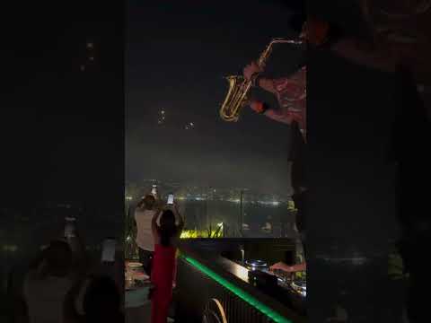 Lebanon Rooftop Bar - Iran Missile Attack on Israel (Waves and Wavs ft Alain Otayek on Saxophone)