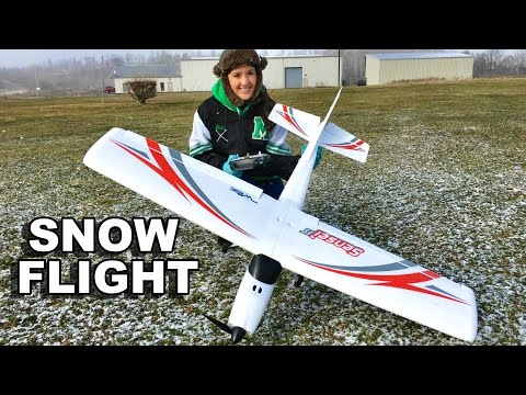 Abby Flying the Flyzone Sensei FS in a Snow Storm in 4K - TheRcSaylors - UCYWhRC3xtD_acDIZdr53huA