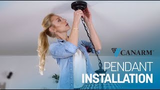 Video: How to Install a Chain Link Pendant Light | Canarm