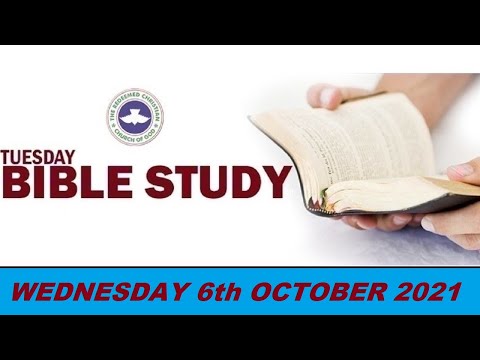 RCCG OCTOBER 6th 2021 BIBLE STUDY