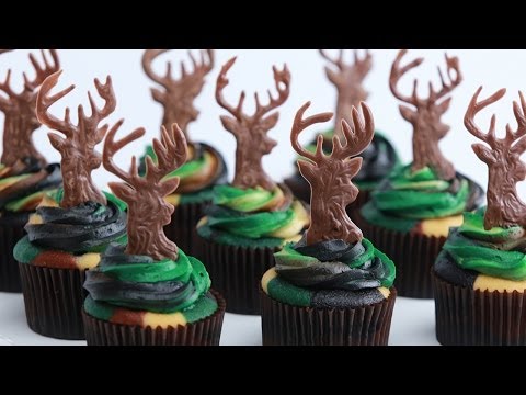 CAMOUFLAGE DEER HUNTER CUPCAKES - NERDY NUMMIES - UCjwmbv6NE4mOh8Z8VhPUx1Q