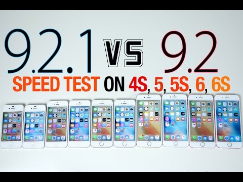 iOS 9.2.1 vs iOS 9.2 Speed Test on iPhone 6S, 6, 5S, 5 & 4S - UCj34AOIMl_k1fF7hcBkD_dw