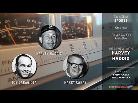 Joe Garagiola interviews Harvey Haddix - Radio Broadcast video clip