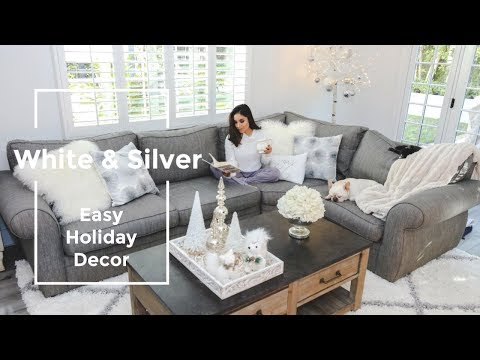 Decorate With Me: White Winter Wonderland Family Room Makeover | Dulce Candy - UCo5zIpjl2OQkYatd8R0bDaw