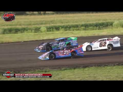 Super Late Model (SLMR East Series) | Mason City Motor Speedway | 8-21-2022 - dirt track racing video image