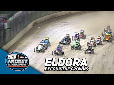 HIGHLIGHTS: USAC NOS Energy Drink National Midgets | Eldora Speedway | 4-Crown | September 22, 2023 - dirt track racing video image