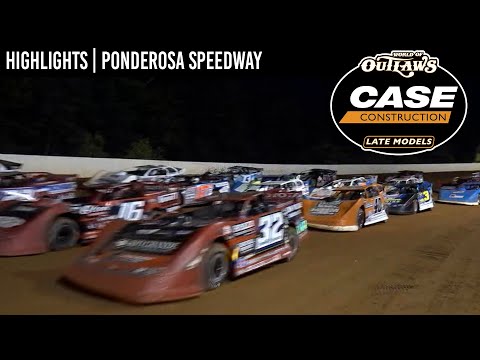 World of Outlaws CASE Construction Late Models | Ponderosa Speedway | June 21st, 2024 | HIGHLIGHTS - dirt track racing video image