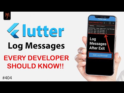 Flutter Tutorial - Show Flutter Logs Even If App Is Closed And NOT Connected | Flutter Logging