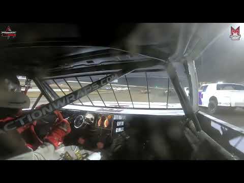 #413 Racen Stacy - Pure Stock - 3-23-2024 Arrowhead Speedway - In Car Camera - dirt track racing video image