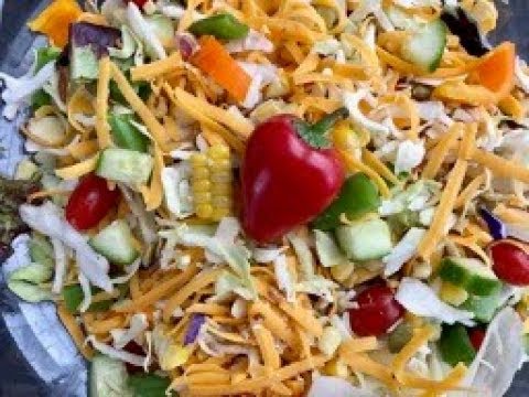 Delicious Crispy Salad with Sharp Cheddar Cheese  with Raihana's Cuisines - UCoq4cyttGVBzqB5oDtSQsBA