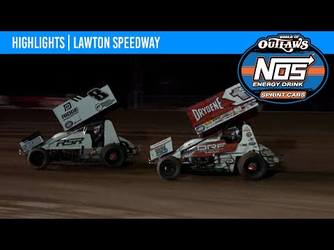 World of Outlaws NOS Energy Drink Sprint Cars Lawton Speedway, October 29, 2021 | HIGHLIGHTS - dirt track racing video image