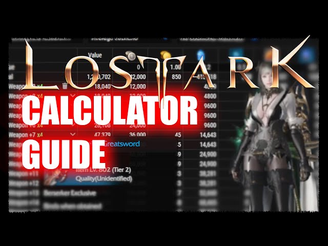 Lost Ark: Honing Calculator Complete Guide