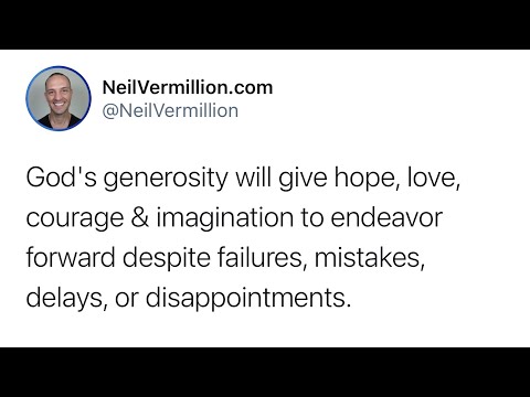 My Generous Nature Towards You - Daily Prophetic Word