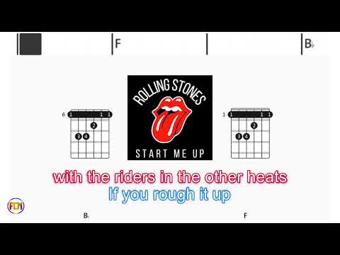 ROLLING STONES Start me up FCN GUITAR CHORDS & LYRICS